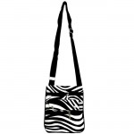 180627-BK-BLACK/WHITE ZEBRA DESIGN CROSS BODY BAG